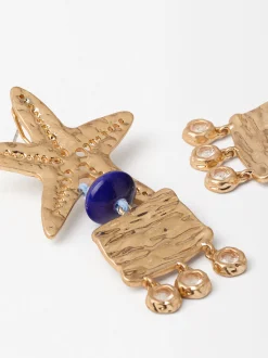 Parfois Brincos*Brincos Dourados De Estrela | Azul