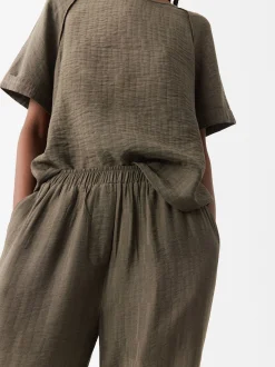 Parfois Básicos|Calças*Calças Em Jacquard Bege | Caqui