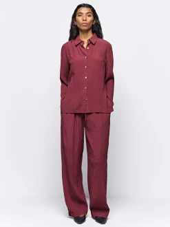 Parfois Básicos|Calças*Calças Fluidas Ajustáveis Com Cordão Azul | Rosa