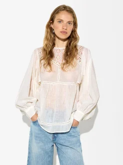 Parfois Camisas*Camisa Algodão Bordados | Cru