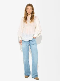 Parfois Camisas*Camisa Algodão Bordados | Cru