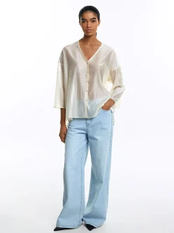 Parfois Básicos|Camisas*Camisa De Lyocell | Cru