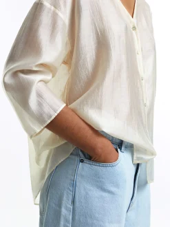Parfois Básicos|Camisas*Camisa De Lyocell | Cru