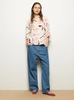 Parfois Camisas*Camisa Estampada Corações | Multicor