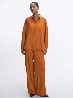 Parfois Básicos|Camisas*Camisa Fluida Bege | Laranja