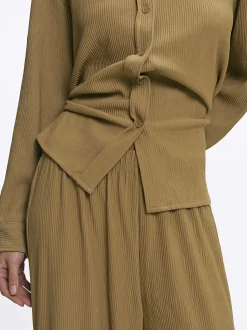 Parfois Básicos|Camisas*Camisa Fluida Bege | Castanho