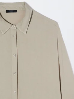 Parfois Básicos|Camisas*Camisa Fluida Com Botões Azul | Cinzento