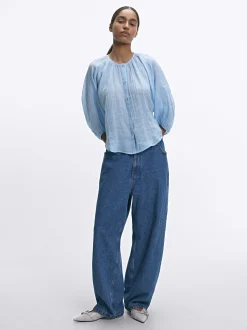 Parfois Básicos|Camisas*Camisa Manga Abaloada | Azul