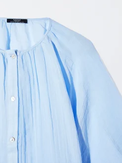 Parfois Básicos|Camisas*Camisa Manga Abaloada | Azul
