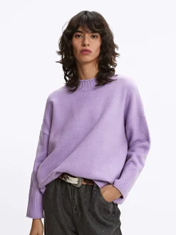Parfois Básicos|Malha*Camisola De Malha Com Lã Lilás | Lil&aacute;s