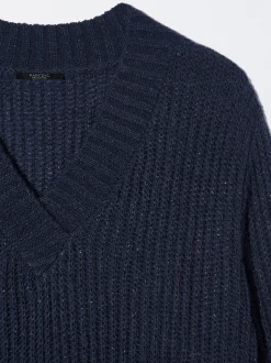 Parfois Básicos|Malha*Camisola De Malha Com Lã Preto | Azul