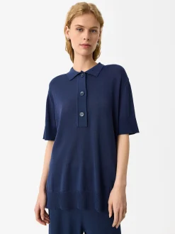 Parfois Básicos|Malha*Camisola De Malha De Manga Curta Verde | Azul Marinho