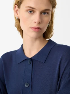 Parfois Básicos|Malha*Camisola De Malha De Manga Curta Verde | Azul Marinho