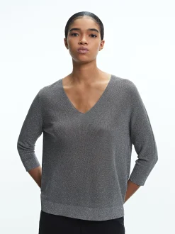 Parfois Básicos|Malha*Camisola De Malha Metalizada | Cinzento