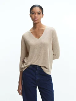 Parfois Básicos|Malha*Camisola De Malha Metalizada Cinzento | Cru