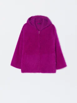 Parfois Malha|Camisolas e Cardigan*Cardigan De Malha Efeito Pelo Fúcsia | FÚcsia