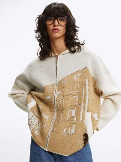 Parfois Malha|Camisolas e Cardigan*Cardigan De Malha Jacquard | Bege