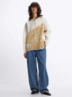 Parfois Malha|Camisolas e Cardigan*Cardigan De Malha Jacquard | Bege
