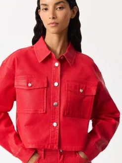 Parfois Blazers e Casacos*Casaco De Ganga | Vermelho