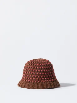 Parfois Chapéus*Chapéu Bucket De Malha | Castanho