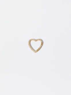 Parfois Crie o seu Colar*Charm Coração Com Abertura Prata 925 | Dourado