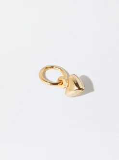 Parfois Prata 925|Crie o seu Colar*Charm Coração Prata 925 | Dourado