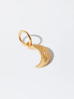 Parfois Crie o seu Colar*Charm Lua Prata 925 | Dourado