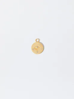 Parfois Crie o seu Colar*Charm Medalha Com Olho Prata 925 | Dourado