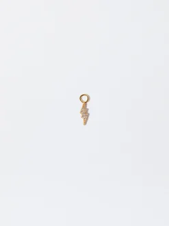 Parfois Crie os seus Brincos|Prata 925*Charm Trovão Zircónias Prata 925 | Dourado