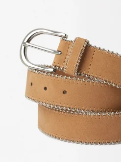 Parfois Cintos*Cinto Bolinhas Metálicas | Camel