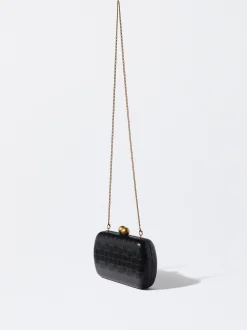 Parfois Malas Pequenas|Clutches*Clutch De Festa Com Alça De Corrente | Preto