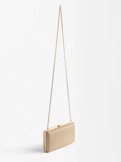 Parfois Malas Pequenas|Clutches*Clutch De Festa Com Alça De Corrente Preto | Dourado