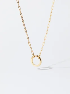 Parfois Crie o seu Colar*Colar Corrente Personalizável Prata 925 Com Abertura | Dourado