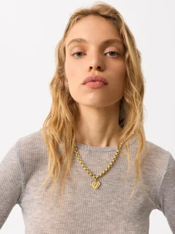 Parfois Premium|Colares*Colar De Elos Coração Banho Ouro 18k | Dourado