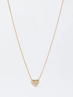 Parfois Prata 925|Premium*Colar De Prata 925 Com Zircónias | Dourado