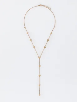 Parfois Bijuteria Delicada*Colar Com Corações | Dourado