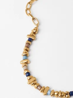Parfois Colares*Colar Dourado Com Detalhe Colorido | Multicor