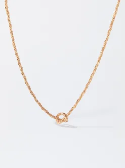 Parfois Bijuteria Delicada*Colar Com Nó | Dourado