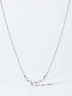 Parfois Bijuteria Delicada*Colar Dourado Com Pérolas Dourado | Prateado