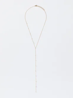 Parfois Bijuteria Delicada*Colar Com Zircónias | Dourado