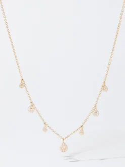 Parfois Bijuteria Delicada*Colar Com Zircónias | Dourado