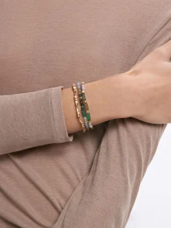 Parfois Pulseiras*Conjunto De Pulseiras Elásticas Com Cristais | Multicor