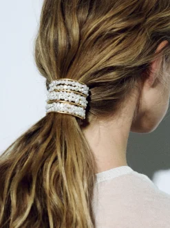 Parfois Acessórios de Cabelo*Elástico Xouxou Com Pérolas | Branco