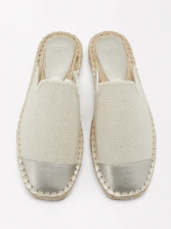 Parfois Alpercatas e Cunhas new|Sapatos Rasos*Exclusivo Online - Alpercatas De Juta Bicolor | Prateado