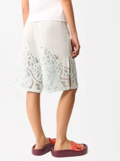 Parfois Saias e Calções*Exclusivo Online - Bermudas Bordadas | Azul