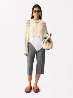 Parfois Saias e Calções*Exclusivo Online - Bermudas Com Pinças | Cinzento