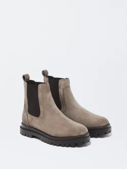 Parfois Pele|Botas e Botins*Exclusivo Online - Botins Rasos De Pele | Bege
