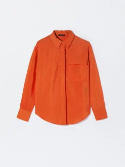 Parfois Básicos|Camisas*Exclusivo Online - Camisa Manga Comprida Com Botões Bege | Laranja