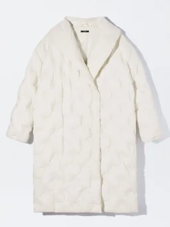 Parfois Blazers e Casacos*Exclusivo Online - Casaco Acolchoado Comprido | Branco