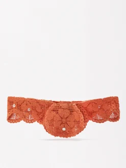 Parfois Malas Pequenas|Malas de Cintura*Exclusivo Online - Mala De Cintura Crochet Cru | Laranja